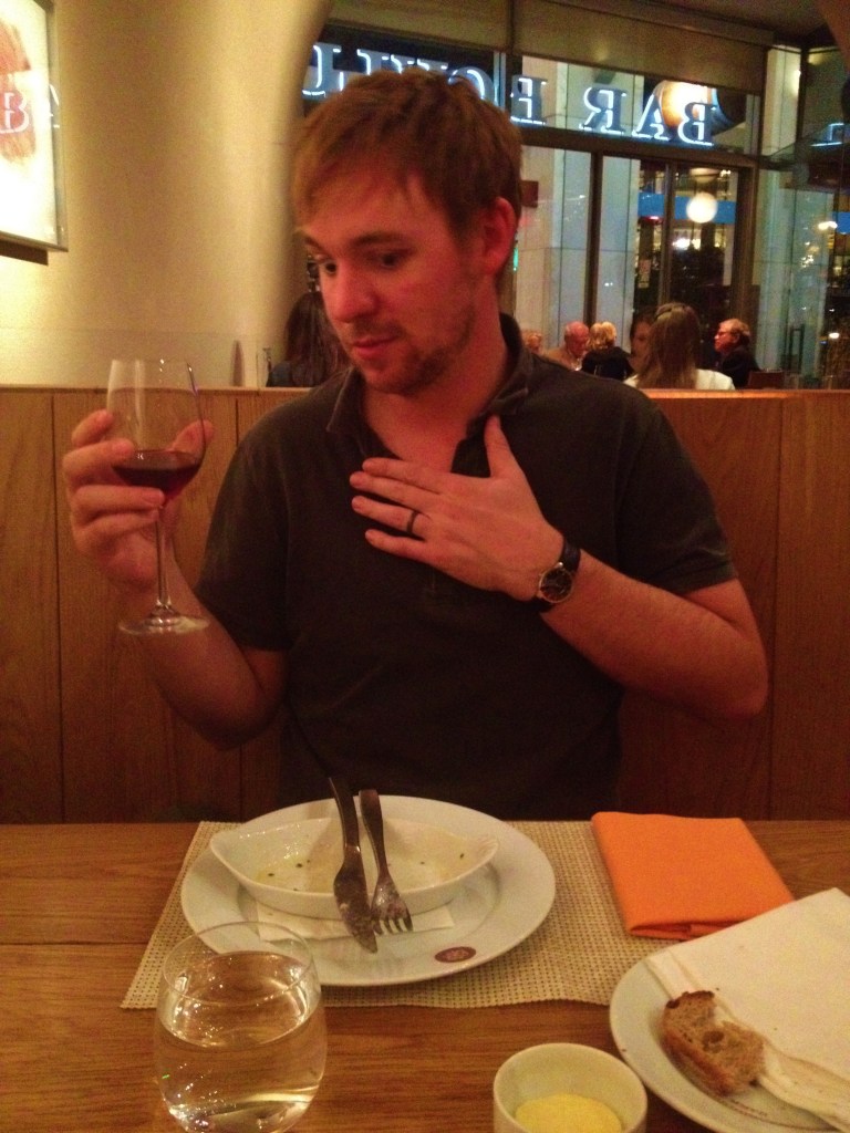 Bar Boulud after free squid ink pasta course #hoptgf