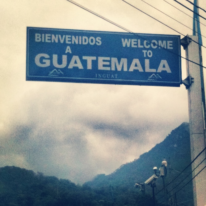 Guatemala border in La Mesilla