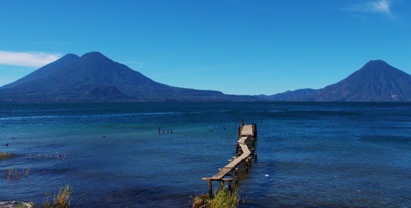 Lake Atitlan from the shores of Panajachel - Aldous Huxley was right!
