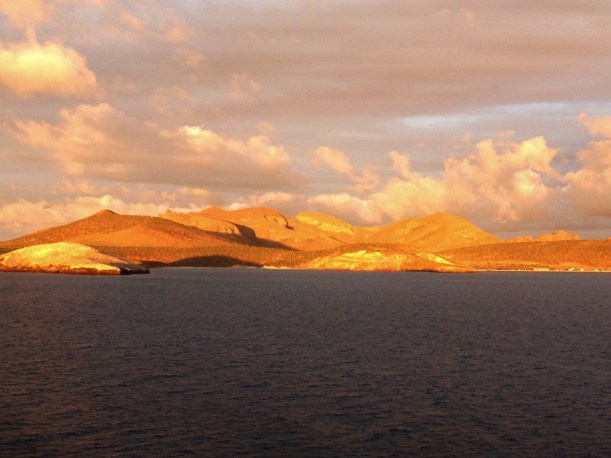 Baja Landscape as the ferry starts its slow crawl