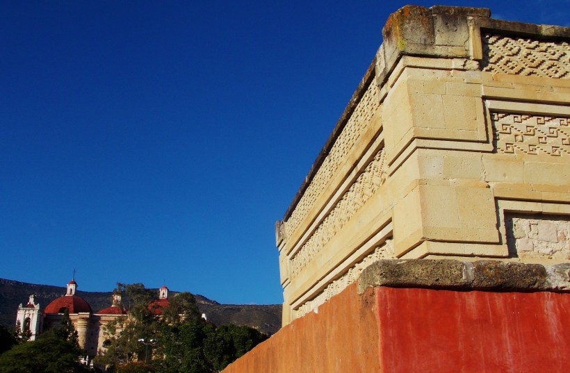 Cheeky spanish church right next to the ruins