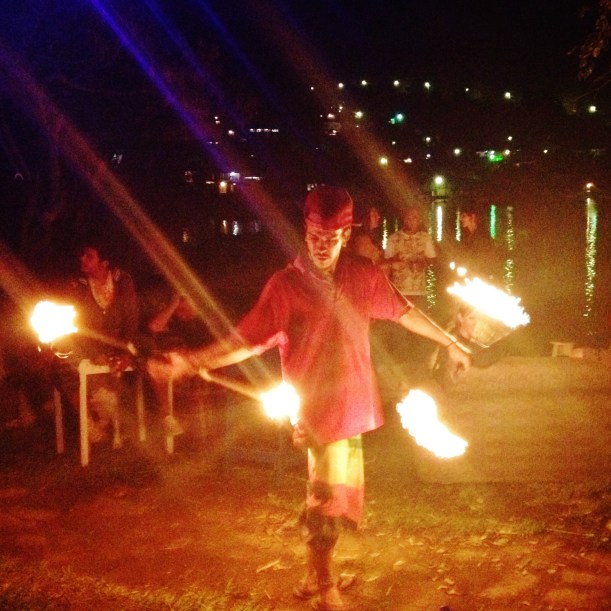 Fernando the fire obsessed maniac, at Sublime opening night.