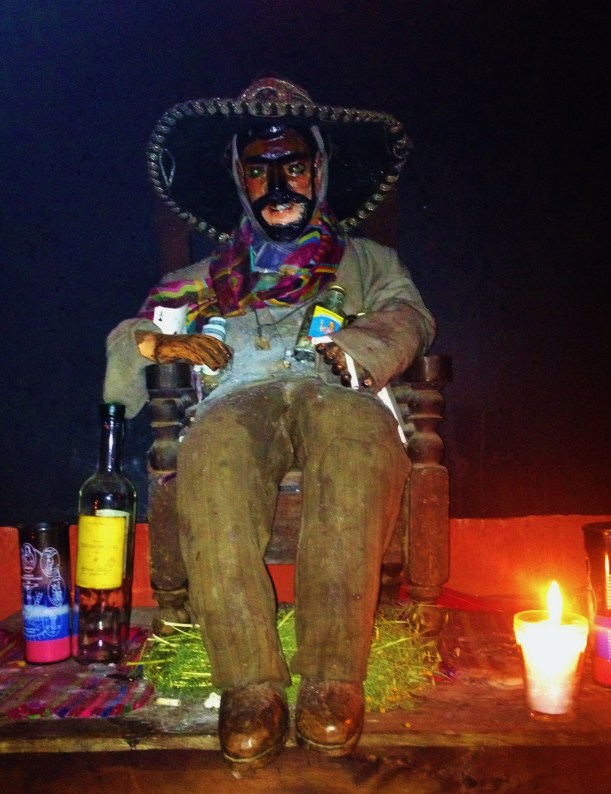 The shrine to Maximon the Evil Saint