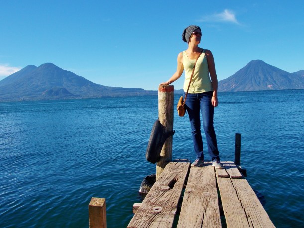 The three volcanoes of Lake Atitlan - Atitlan, Toliman and San Pedro