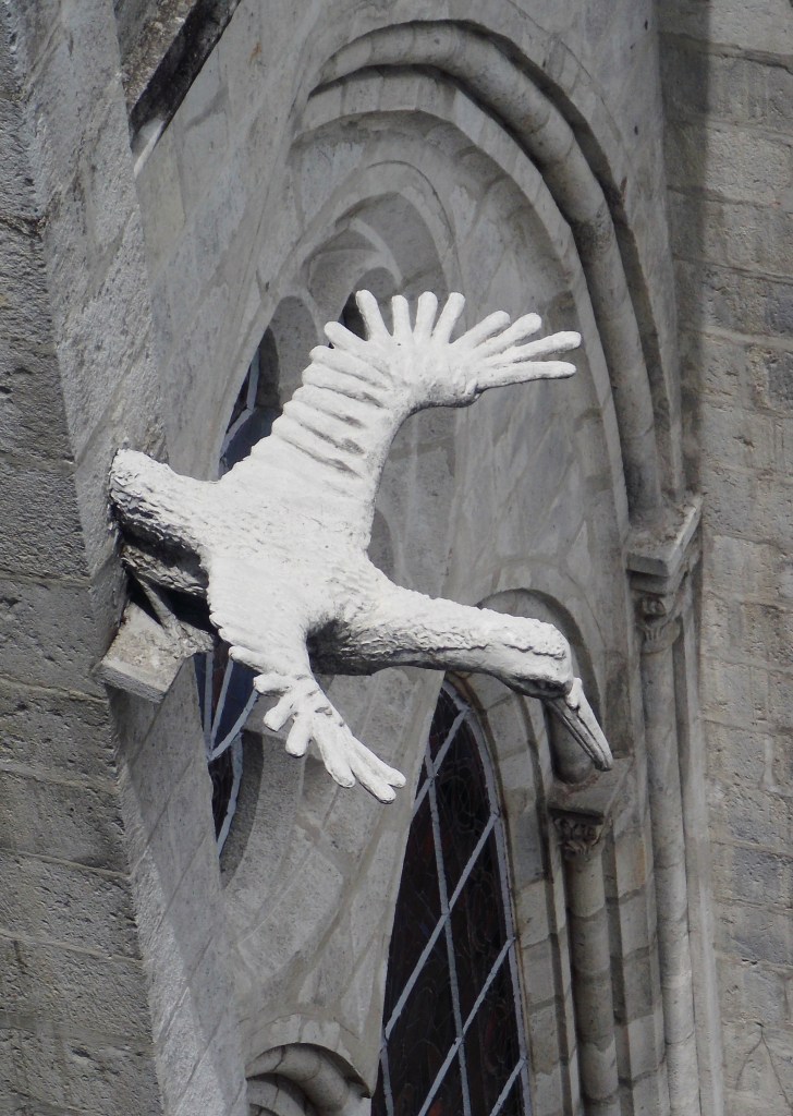 No Gargoyles on this cathedral - Just a few salutes to the Galapagos