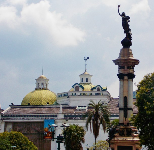 La Compañía de Jesús with its moorish influenced dome in the background 