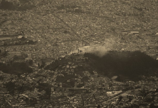 The hill of the Panecillo from top of the TelefériQo