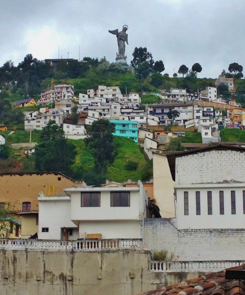 Panecillo (the virgin of Quito)statue from La Ronda