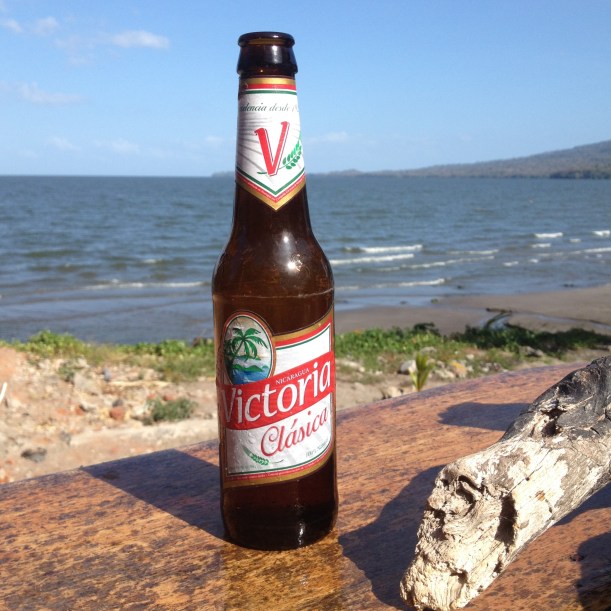 Cold beer after a hot day's scootering