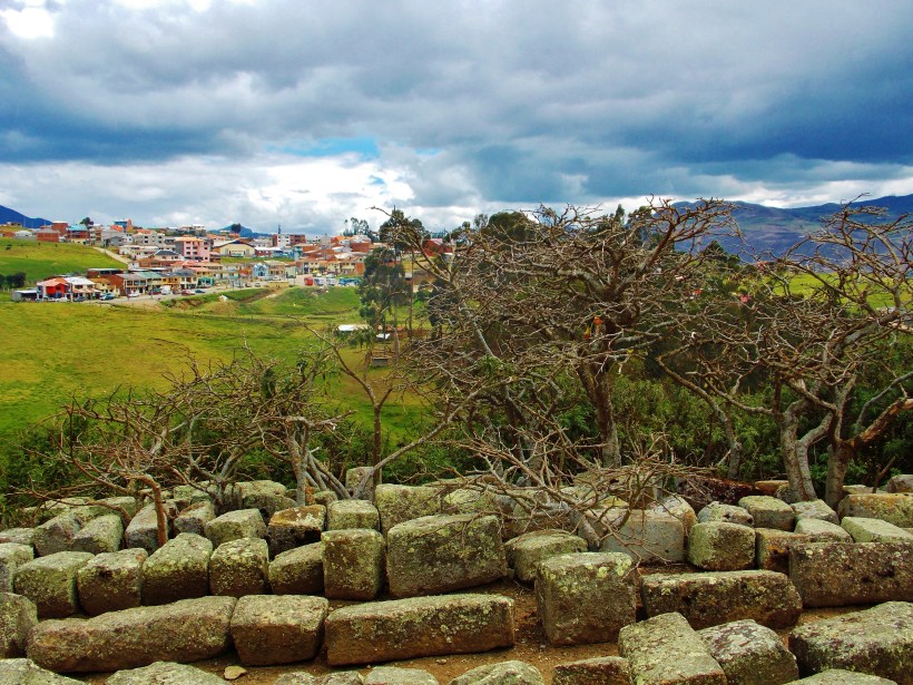 Overlooking the nearest town at Ingapirca