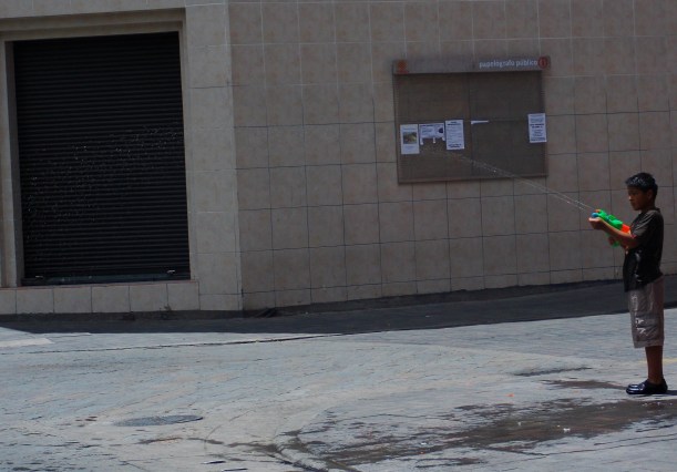 Carnival water gun fun - You understand, this is the only photo I could get.  Any of the bigger lads would have soaked me and damaged the camera!