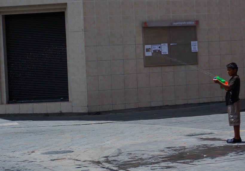 Carnival water gun fun - You understand, this is the only photo I could get.  Any of the bigger lads would have soaked me and damaged the camera!