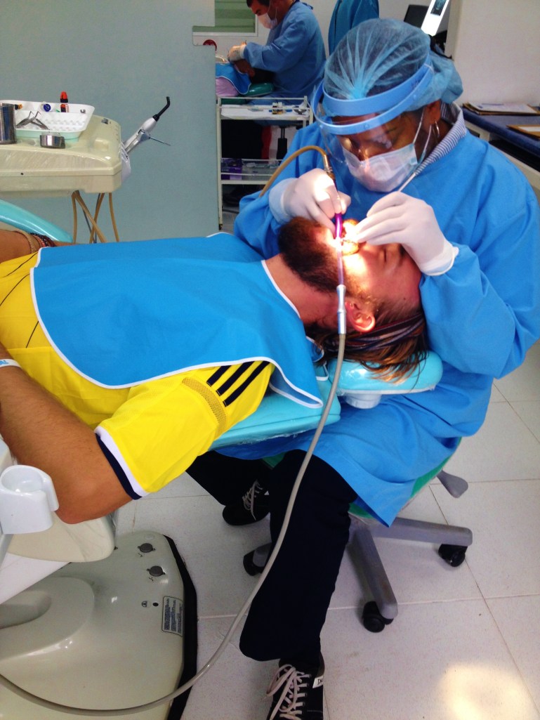 Taken by Ollie - Translating Spanish and 'mouth full of drill language' at the same time!