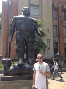 We don't have any photo's from Medellin, so here is a picture of Paul eating an ice cream there